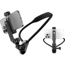 Pileli Store Çok Amaçlı Boyun Askılı Telefon Tutucu 360 Derece Döner ve Hızlı Kurulum