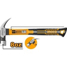Bosch Ingco Fiberglas Saplı Çekiç 220 Gr, Dayanıklı ve Hafif Tasarım