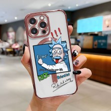 Ucuc iPhone 14 Pro Max Uyumlu Şeffaf Arka Yüzeyli Manyetik Darbeye Dayanıklı Silikon Kılıf