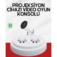 Pileli Store Pilelistore  3D Oyun Destekli Kablosuz Ev Sinema Projeksiyon Cihazı