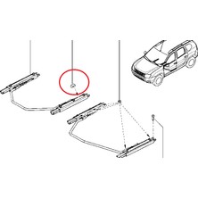 Gutsy Dacıa Duster Koltuk Kızak Takozu Agraf-Klıps