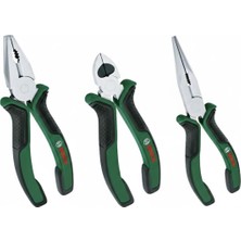 Bosch 3 Parça Orijinal Pense Seti: Kargaburun, Yan Keski ve Pense 1600A02C0