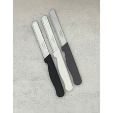 Solingen Klever Ava Micro Sebze-Meyve Genel Kullanım Bıçağı Siyah-Beyaz-Gri 3'lü