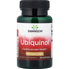 Swanson Kaneka Ubiquinol Coenzyme Q10 100 Mg 60 Softgels