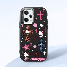 Ucuc Xiaomi Poco X5 Pro 5g Uyumlu Darbe Emici Kamera Korumalı Siyah Silikon Özel Baskı Desenli Kılıf