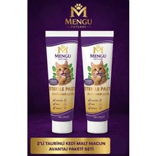 Tüy Dökülme Engelleyici, Tüy Yumağı ve Kusma Önleyici Multivitamin Kedi Malt Macun 100 gr - 2 Li Set
