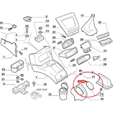 Gutsy Fıat Tapa Albea-Palıo Vıtes Konsol Oval On