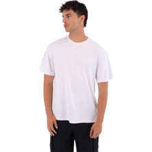 Hurley Bubble Back Print Erkek Beyaz Tişört