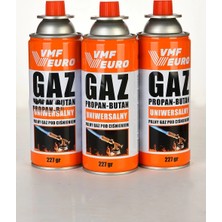 Hayat Store Remtas Vmf Eurogaz Kamp Ocak Gazı Valfli Kartuş 227GR - 3 Adet