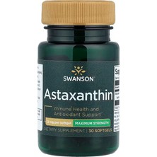 Swanson Astaxanthin Maximum Strength Immune Health And Antioxidant Support 12 Mg, 30 Softgels