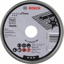 Bosch 115X1MM Paslanmaz Çelik Düz Kesme Diski 10'lu Paket