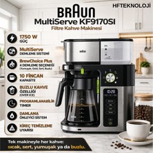 Braun Multiserve Kahve MAKINESI(KF9170SI )+ Dijital Mutfak Tartısı Hediye