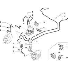 Gutsy Fıat Fren Boru Fıorıno SAG 01951GCX01G1 Frn