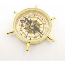 Hayat Store Estetik Tasarım Dümen Model Pirinç Pusula