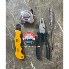 Bosch Pratik Pense Seti, Kontrol Kalemi, Maket Bıçağı ve 3 Metre Ölçü Bandı