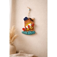 Marena Home Seramik Balık Duvar Dekoru 21 Cm, Renkli Duvar Süsü, Bohem Yazlık Balkon Salon Dekor