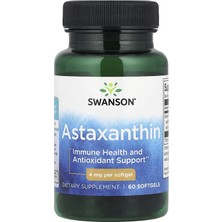Swanson Astaxanthin Immune Health And Antioxidant Support 4 Mg 60 Softgels