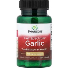 Swanson Full Spectrum Garlic 400 Mg 60 Capsules