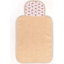 Ellia Soft New Baby Bear 4-6 Yaş Nefes Alan Sırt Bezi %100 Pamuklu, Kreş ve Oyun Zamanı Havlu Sırtlık