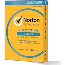 Norton Security Deluxe 2027 - 3 Cihaz 1 Yıl Abonelik Kodu