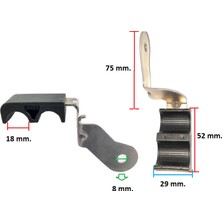 Gutsy Klıps Sabit 2li Hortum Kablo Agrafı Kanal