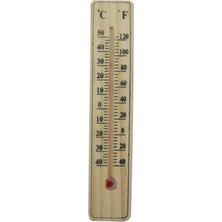 Hayat Store Ahşap Oda Sıcaklığı Sıcaklık Ölçümü Termometresi Küçük Boy