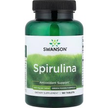 Swanson Spirulina Greens & Superfoods Antioxidant Support 500 Mg 180 Tablets