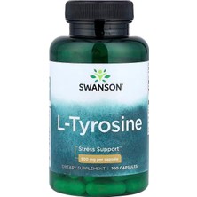 Swanson L-Tyrosine Stress Support 500 Mg 100 Caps