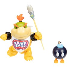 Jakks Pacific Nintendo Super Mario Figürü Bowser Jr., Koleksiyoncu Kutusunda Boya Fırçasıyla Birlikte, 10 cm