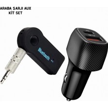 Pileli Store Araç Içi Bluetooth Müzik Kiti + Type-C Pd Araç Şarjı Seti