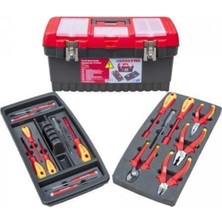 23 Parça Elektrikçi Takım Çantası, 19'' Dolu Plastik Set