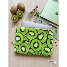 Baby Kangaroo 11-12,13-14-15-16 Inc Kivi Desenli Peluş Laptop Kılıfı & Tablet Çantası Yumuşak MacBook Çantası