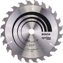 Bosch Daire Testeresi Optilin Ahşap 184X16MM 24 Diş, Dayanıklı ve Performanslı