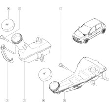 Gutsy Renault Fren Hıdrolık Rezervuar Kapagı Clıo Iıı Modus