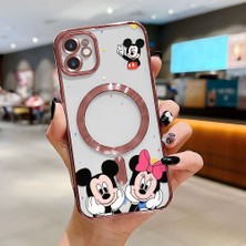 Ucuc iPhone 11 Uyumlu Şeffaf Arka Yüzeyli Manyetik Darbeye Dayanıklı Silikon Kılıf