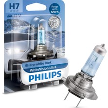 Philips Whitevision Ultra H7 4200K Beyaz Far Ampulü 12V 1 Adet Orijinal
