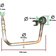 Gutsy Basınca Dayanıklı Kafalı Yakıt-Hıdrolık Celık Boru Sportlu