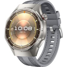 Huawei Watch Gt4 Gt5 ve Gt6 Pro 46MM Uyumlu Metal Tokalı Dikiş Detaylı Dokuma Silikon Kordon – Şık, Rahat, Terletmeyen ve Ayarlanabilir Akıllı Saat Kayış