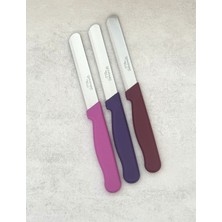 Solingen Klever Ava Micro Sebze-Meyve Genel Kullanım Bıçağı Pembe-Mor-Bordo 3'lü