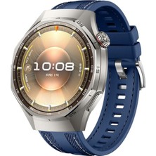 Huawei Watch Gt4 Gt5 ve Gt6 Pro 46MM Uyumlu Metal Tokalı Dikiş Detaylı Dokuma Silikon Kordon – Şık, Rahat, Terletmeyen ve Ayarlanabilir Akıllı Saat Kayış