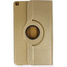 Hayat Store Samsung Galaxy Tab A9 Plus Kılıf 360 Tablet Deri Kılıf - Gold