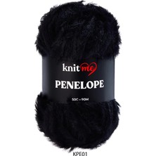 Knitme Knit Me Penelope 50 gr Kürk Görünümlü Örgü Ipliği Kpe 01
