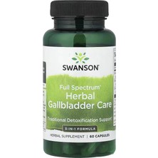 Swanson, Full Spectrum Herbal Gallbladder Care Dandelion ,  Burdock Detox Liver 60 Capsules