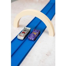 Papaya Mavi Esnek Yarış ve Aksiyon Pisti 4.5 mt Oyuncak Araba Pisti