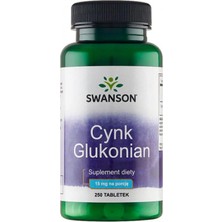 Swanson, Zinc Gluconate, 15 Mg, 250 Tablets