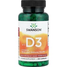 Swanson Vitamin D3 Higher Potency 50 Mcg 2,000 Iu 250 Caps