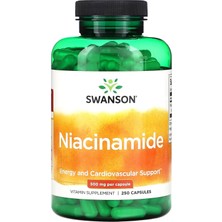 Swanson, Niacinamide, 500 Mg, 250 Capsules - Non Flush