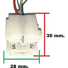 Gutsy Gn Soket 2 Erkek 2 Dısı Ana Fan Role Yuvası 4 Kablolu