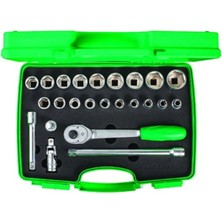 24LÜ Eltalı U Kolu 1/2" Lokma Anahtar Takımı