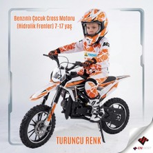 Enbest Benzınlı Çocuk Cros Motoru (Hidrolik Frenler) 7-17 Yaş
